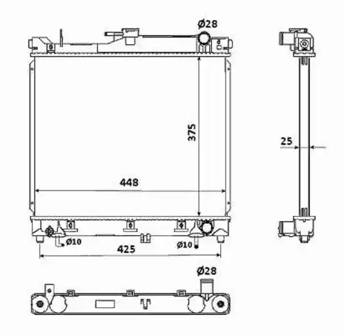 Радиатор кондиционера (конденсатор) NRF 53569