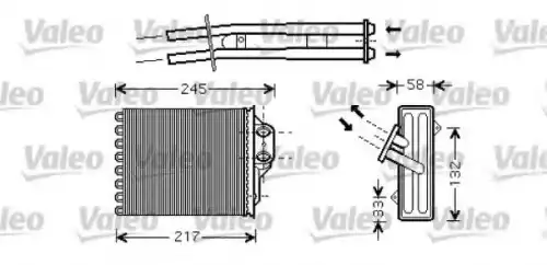 Радиатор печки VALEO 812336