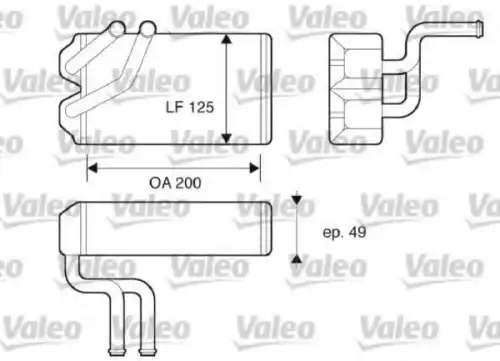 Радиатор печки VALEO 812069