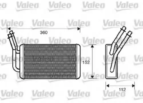 Радиатор печки VALEO 812332