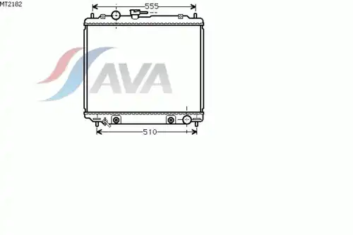 Радиатор кондиционера (конденсатор) AVA MT2182