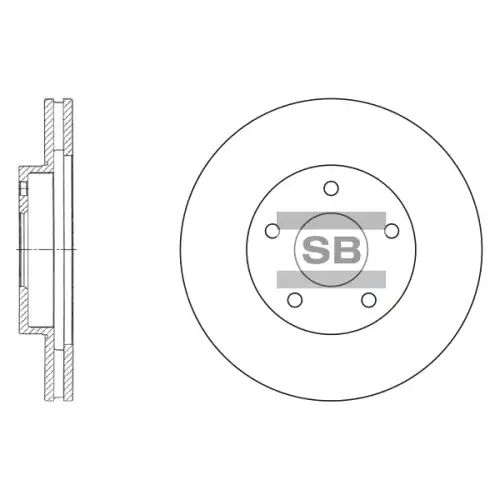 Тормозной диск SANGSIN SD4215
