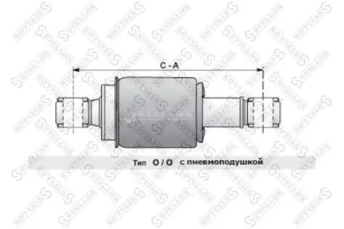 Амортизатор кабины STELLOX 87-03379-SX