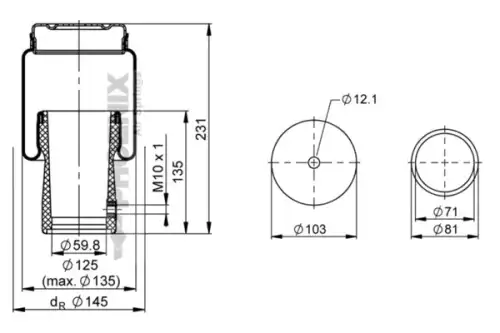 Амортизатор кабины PHOENIX 1 C 39 A-245