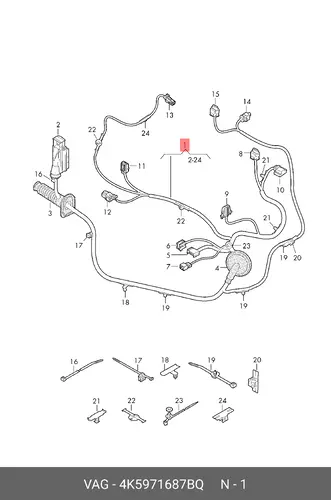 LEITG.SATZ 4K5971687BQ VAG