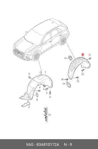 RADSCHALE 83A810172A VAG