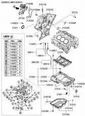 Поддон картера двигателя HYUNDAI / KIA 215103C100