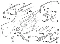 Переключатель стеклоподъемников 7PP959858MDML PORSCHE