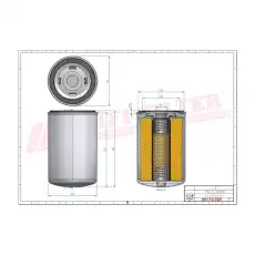 Фильтр масляный HIFI SO7039