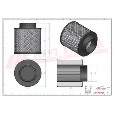 Фильтр воздушный HIFI SAB125003