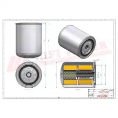 Фильтр масляный HIFI T3152