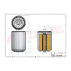 Фильтр масляный HIFI SO6208