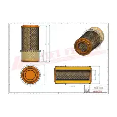 Фильтр воздушный HIFI SA16636