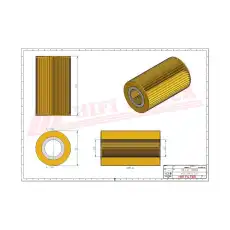Фильтр масляный HIFI SO7252