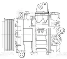 компрессор кондиционера!\Land Rover Discovery 04> LCAC 1027 LUZAR