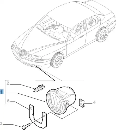 Фара противотуманная ALFA ROMEO 51782979
