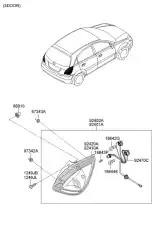 Фонарь габаритный HYUNDAI / KIA 924011G200
