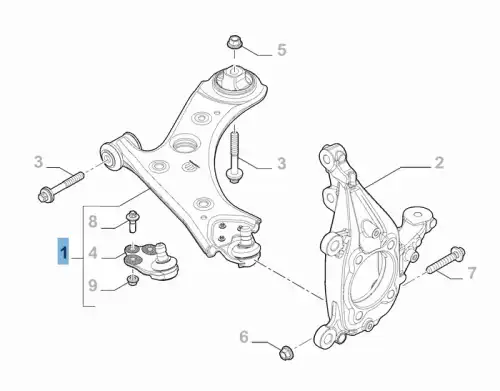 Рычаг подвески JEEP 51939755