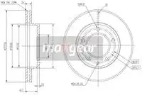 Тормозной диск MAXGEAR 190713 вентилируемый , передняя ось