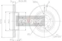 Тормозной диск MAXGEAR 190801 вентилируемый , передняя ось