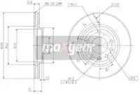 Тормозной диск MAXGEAR 190804 вентилируемый , передняя ось