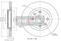 Тормозной диск MAXGEAR 190843 полный , передняя ось