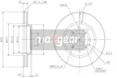 Тормозной диск MAXGEAR 190924 вентилируемый , передняя ось