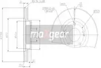 Тормозной диск MAXGEAR 190939 вентилируемый , передняя ось