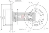 Тормозной диск MAXGEAR 190960 вентилируемый , передняя ось