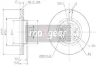 Тормозной диск MAXGEAR 190967 вентилируемый передняя ось