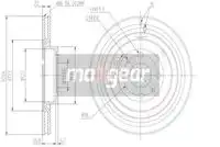 Тормозной диск MAXGEAR 190994 вентилируемый , передняя ось