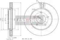 Тормозной диск MAXGEAR 191004 вентилируемый , передняя ось