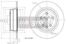 Тормозной диск MAXGEAR 191190 полный , задняя ось
