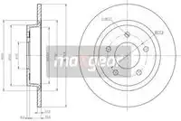 Тормозной диск MAXGEAR 191206 полный , задняя ось