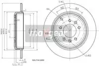 Тормозной диск MAXGEAR 191215 полный , задняя ось