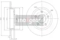 Тормозной диск MAXGEAR 191226 полный , задняя ось