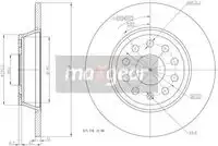 Тормозной диск MAXGEAR 191229 полный , задняя ось