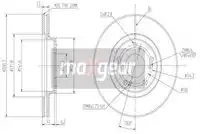Тормозной диск MAXGEAR 191324 вентилируемый передняя ось