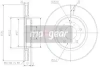 Тормозной диск MAXGEAR 191816 вентилируемый передняя ось