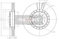 Тормозной диск MAXGEAR 191835 вентилируемый передняя ось