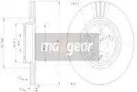 Тормозной диск MAXGEAR 191838 вентилируемый передняя ось