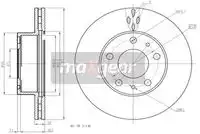 Тормозной диск MAXGEAR 192001 вентилируемый , передняя ось