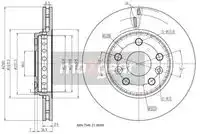 Тормозной диск MAXGEAR 192002 вентилируемый передняя ось