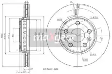 Тормозной диск MAXGEAR 192002 вентилируемый передняя ось