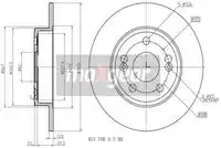 Тормозной диск MAXGEAR 192004 полный , задняя ось