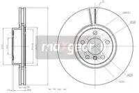 Тормозной диск MAXGEAR 192005 вентилируемый , передняя ось