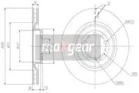 Тормозной диск MAXGEAR 192205 вентилируемый , передняя ось