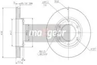 Тормозной диск MAXGEAR 192231 вентилируемый , передняя ось