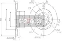 Тормозной диск MAXGEAR 192247 вентилируемый , передняя ось
