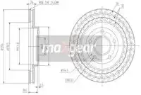 Тормозной диск MAXGEAR 192273 вентилируемый передняя ось